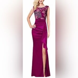 Elegant Purple Evening Gown